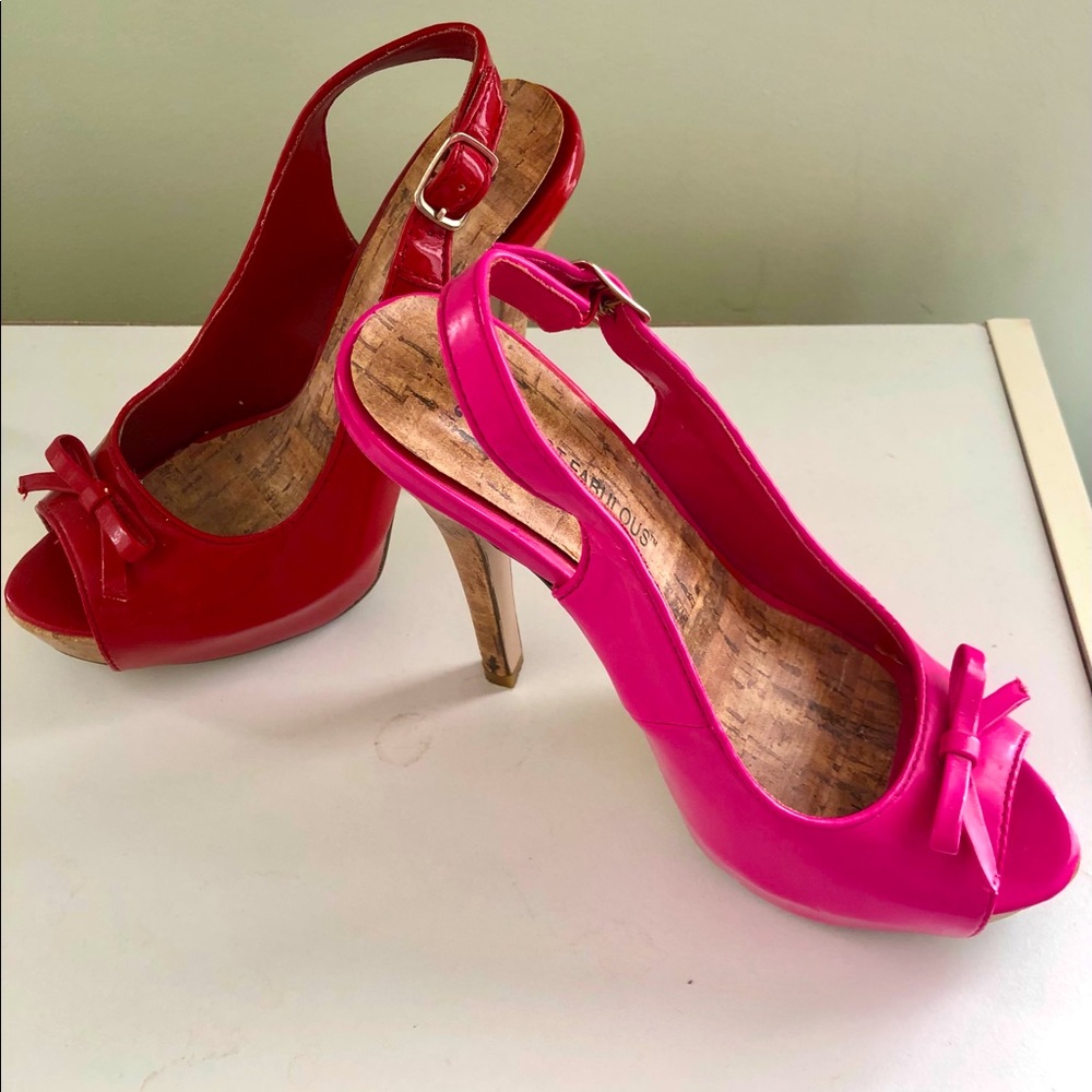 Two pair of women’s heels